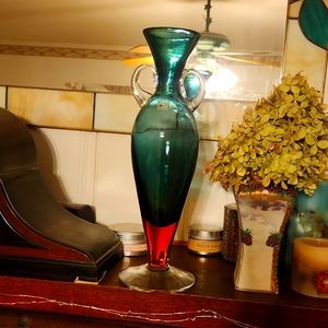 VINTAGE BLENKO HANDMADE GLASS VASE